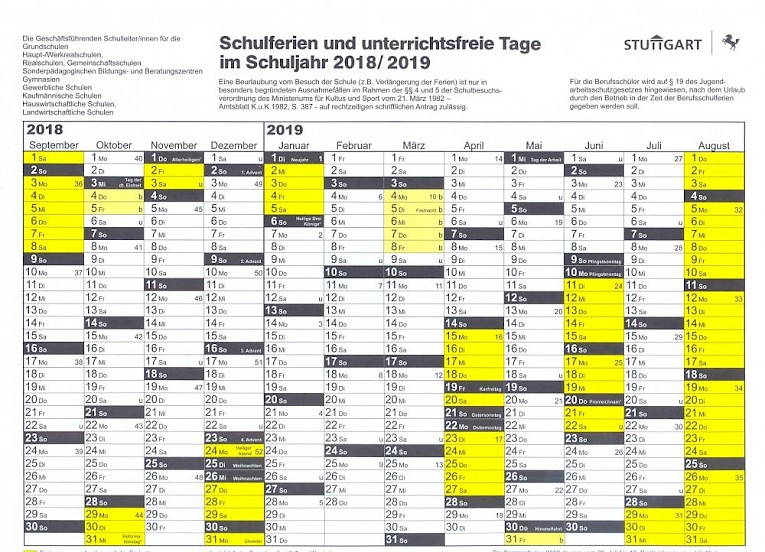 It Schule Stuttgart Kalender 